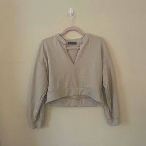 Tan Crop Sweater